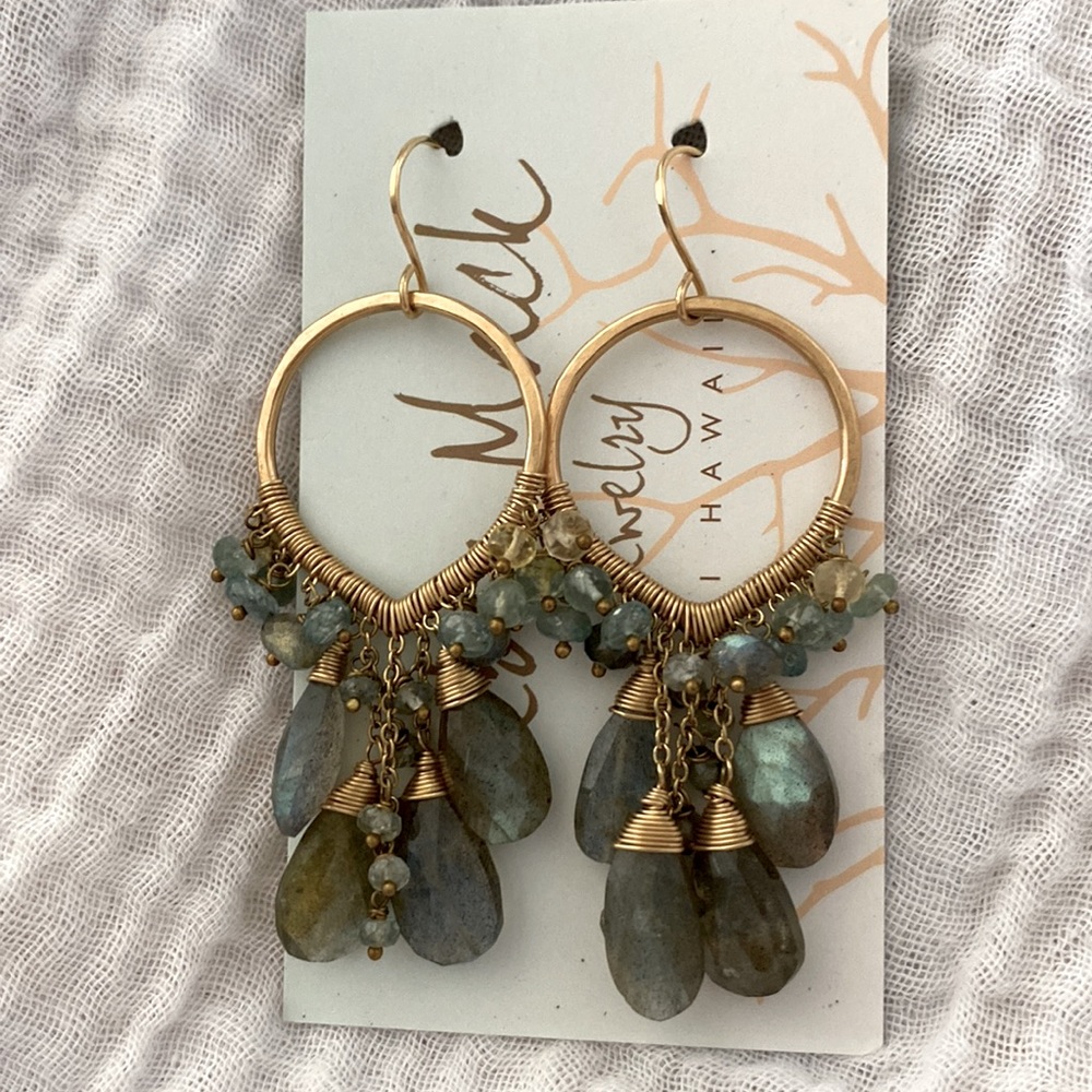 Gorgeous Labradorite Goddess Earrings
